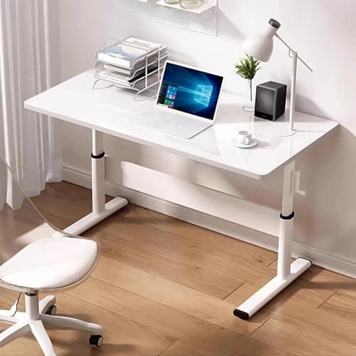 XUEGW Manual Adjustable Desk, Height Adjustable Standing Desk, Ergonomic Home Office Computer Workstation Writing Desk for Study Room, Bedroom