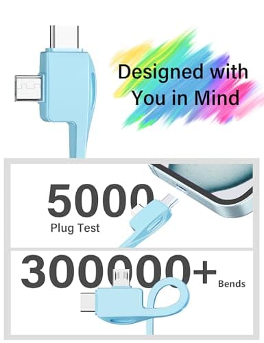 TG90° 10000mAh Power Bank with Built-in AC Wall Plug and Cables, Ultra Slim Phone External Battery Pack Portable Charger Compatible with iPhone and Android Devices 6