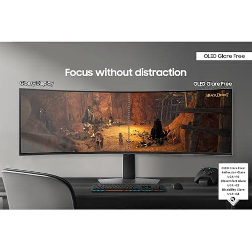 Samsung 49" Odyssey DQHD 5,120x1440 240Hz OLED G9 Curved Gaming Monitor Bundle with Tech Smart USA Elite Suite 18, 2X HDMI Cable & Deco Gear CPS Exclusive 26 Month Protection Pack (BEACH-CPS-26M1500) 7