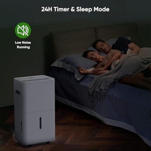 Dehumidifier, Dehumidifier for Basement with Drain Hose Max 70 Pints, Dehumidifiers for Home up to 4,500 Sq. Ft, Ideal for Bedroom, Bathroom & Large Rooms, Humidity Control, Dry Clothes, 24HR Timer 5