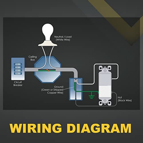 Faith 15A 120/277V Single-Pole Decorator Light Switch 10-Pack SSK1-WH, Paddle On-Off Switch for Commercial and Residential Use, Durable Thermoplastic Rocker Switch for Home Improvement 7