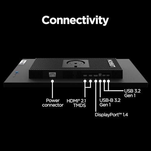 Lenovo Legion Y27qf-30 Gaming Monitor, 27” QHD Display, 250Hz, 0.5ms Response, AMD FreeSync Premium, 400 Nits, Lift/Tilt/Pivot/Swivel Stand, HDMI 2.1 and DisplayPort 1.4, 400 nits, Raven Black 6
