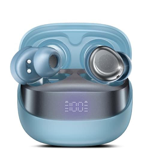 DUSONLAP Sleep Earbuds Bluetooth 5.4 in Ear Light-Weight Headphones, Mini Sleep Headphones Small Design for Side Sleepers, Sky Blue