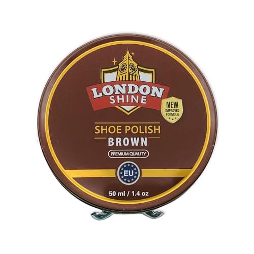 Premium Brown Shoe Polish Wax 50ml | High-Gloss Leather Shine for Brown Shoes, Boots & Accessories.