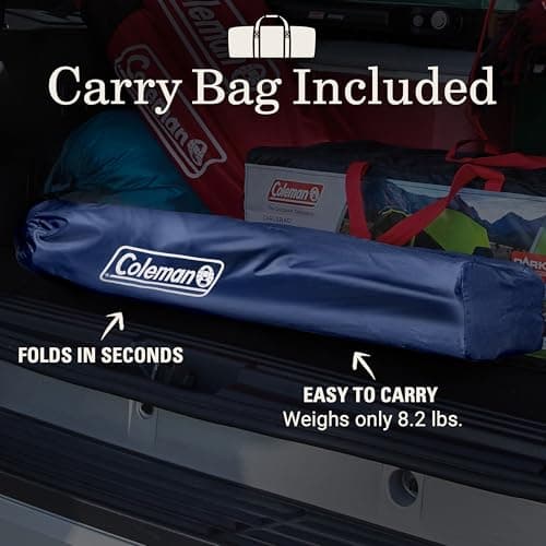 Coleman Portable Camping Chair with 4-Can Cooler, Cushioned Seat & Back with Side Pockets & Cup Holder, Carry Bag Included, Great for Camping, Tailgating, Firepits, Patio, & More 5