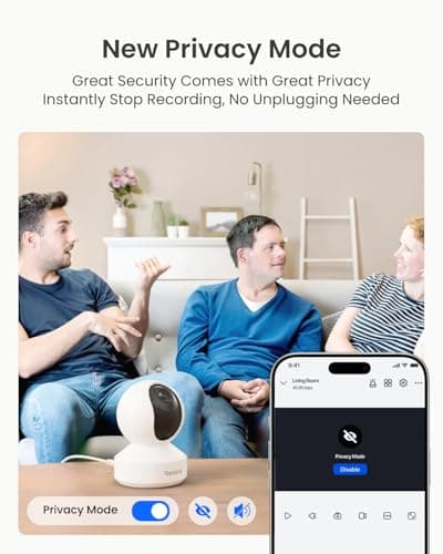 REOLINK Smart 4K UHD Pan & Tilt Dual-Band Wi-Fi 6 Indoor Security Camera with 3X Optical Zoom, Auto-Tracking, People/Pet Detection, Crying Sound Detection, Privacy Mode, and Bluetooth Setup, E1 Zoom 6