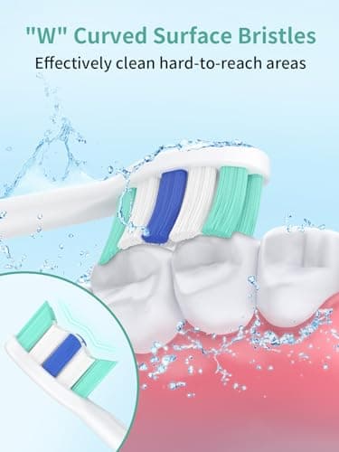 OLINS KAKO Replacement Brush Heads for Philips Sonicare Toothbrush Handles Toothbrush Heads for Sonicare (Pack of 8) 5