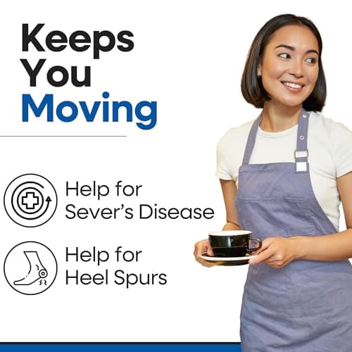 Arch Supports for Plantar Fasciitis Relief | Compression Sleeve Foot Brace For Heel Pain, Bone Spurs, Flat Feet, High Arches | Copper Infused Arch Support Bands for Women & Men Over Socks Fit Most 9