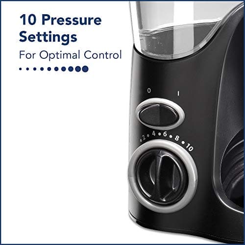 Waterpik Ultra Water Flosser, Black - 90+ Seconds of Flossing Time - 10 Pressure Settings, 360-Degree Tip Rotation - Includes Six Tips & Built-in Tip Storage 8