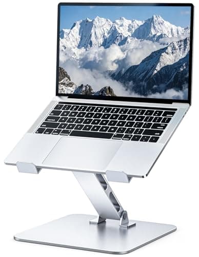 Niweya Adjustable Ergonomic Laptop Stand for Desk, Foldable Computer Stand, Stable Aluminum Lectern Notebook Riser & Portable Laptop Holder Mount Compatible with 10-16" MacBook Pro/Air, Dell, HP