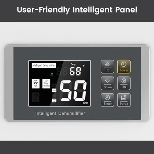 Waykar 155 Pints Commercial Dehumidifier with Pump, Drain Hose and Washable Filter Space up to 8000 Sq. Ft, for Basements, Industrial or Commercial Spaces - 5 Year Quality Coverage 5