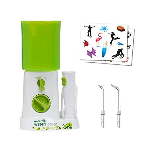 Waterpik Water Flosser for Kids, Countertop Water Flosser for Children and Braces, WP-260, Green 8