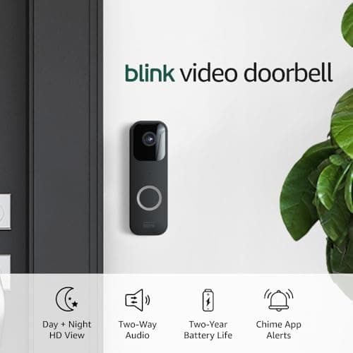 Blink Video Doorbell + Sync Module 2 — Two-way audio, HD video, two-year battery life, motion detection, chime app alerts, Works with Alexa (Black) 6