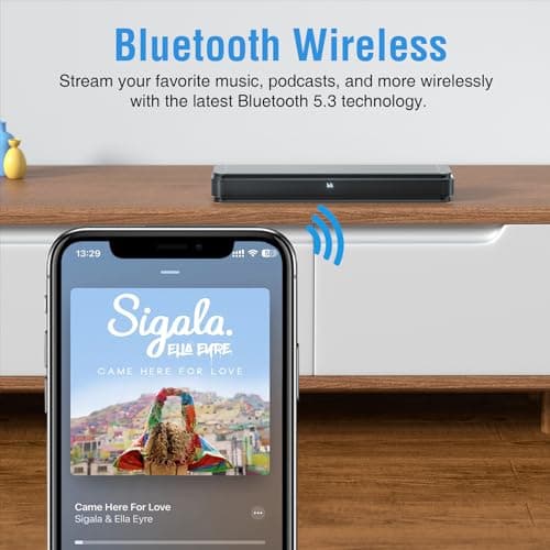 MAGNEMA 2.1ch 80W Sound Bar for TV with Dolby Audio and Built-in Subwoofer, Bluetooth TV Speaker Soundbar with HDMI-ARC and Optical Connectivity, Enhanced Clarity and Balanced Bass, Black 6