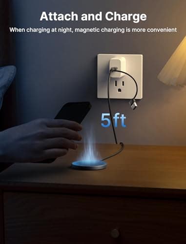 Mag-Safe Charger 2-Pack 15W, JSAUX Magnetic Wireless Charger Fast Charger Pad Compatible with MagSafe Charger, iPhone 16/16 plus/16 Pro/16 Pro Max/iPhone 15/14/13/12 Mini Mag Charger Airpods Black 7