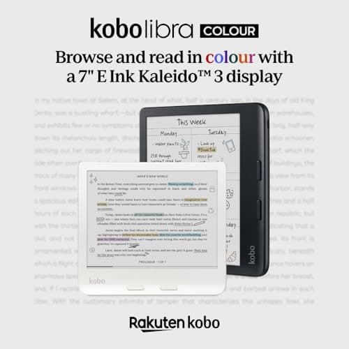Kobo Libra Colour | eReader | 7" Glare-Free Colour E Ink Kaleido 3 Display | Dark Mode Option | Audiobooks | Waterproof 5