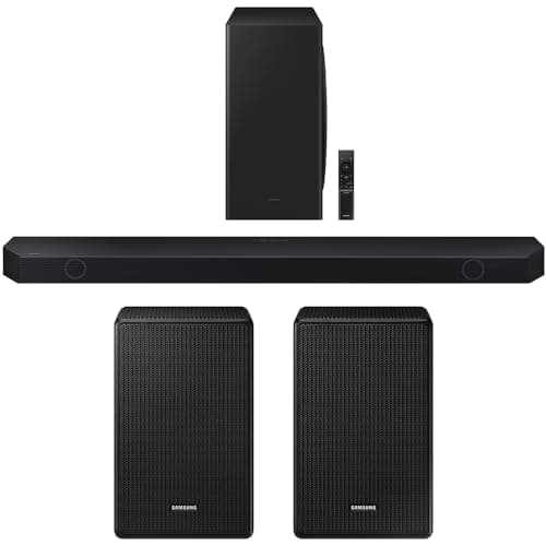 Samsung HW-Q800D Q-Series 5.1.2ch Wireless Dolby Atmos Soundbar with Q-Symphony (2024) Bundle with SWA-9500S Wireless Rear Speaker Kit