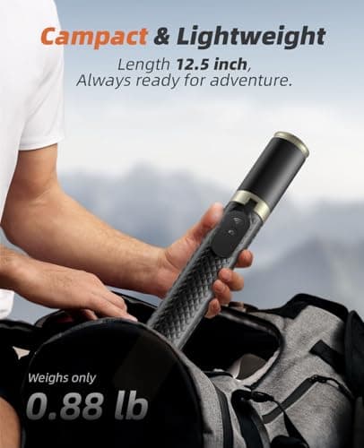 Vimose Phone Tripod & Selfie Stick with Remote, Portable, Lightweight for Video Recording Vlog, Extendable Travel Tripod Stand Compatible with iPhone Android, Black, 62" 6