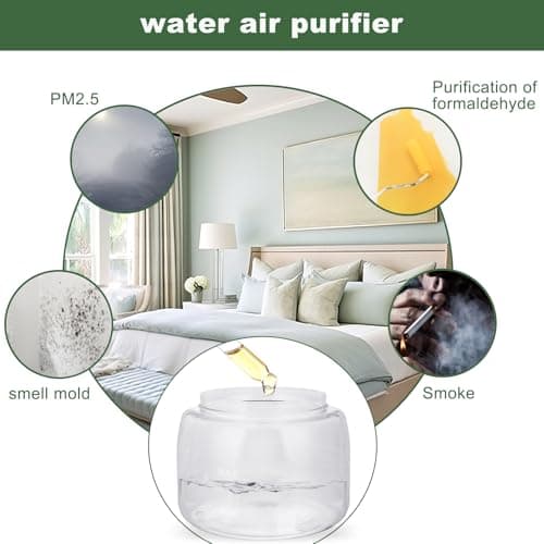 HimAoto Water Air Purifier for Home, Air Washer Aroma Diffuser, Rainbow Air Purifier, Air Washer Humidifier, Essential Oils Aroma Fresher With Night light for Home, Office, Bedroom 7