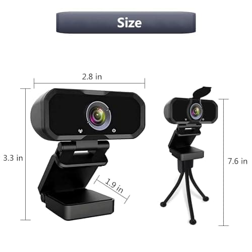 Svcouok USB-C 1080P Webcam Compatible with Switch 2/ PC - Streaming Camera for Zoom/Teams/Skype, Plug&Play PC/Mac/Laptop 7