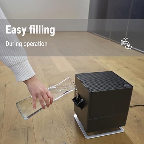 Stadler Form humidifier Oskar, Energy-Saving Humidifier for Rooms up to 540 Square Feet, Evaporator with Automatic Switch-Off, Dimmable LEDs, Very Quiet, White, medium 5