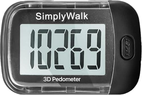 Simple Pedometer for Walking, Step Counter with Large Display, for Women Men Kids Seniors