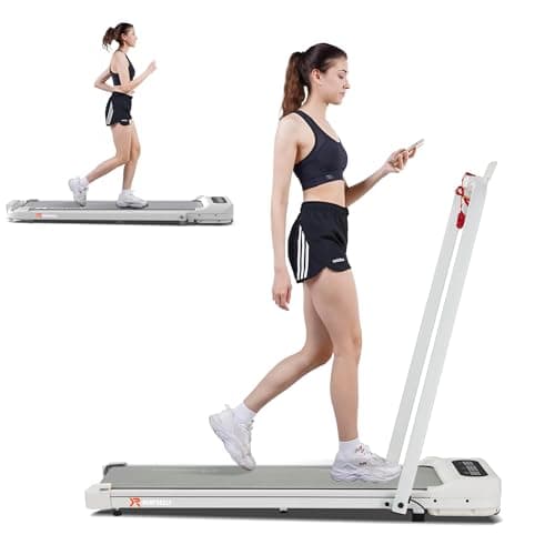 RUNFREELY Walking Pad with Handle Bar 7.5 MPH for Home and Office, 2.5HP Walking Pad Treadmill with Remote Control, 3-in-1 Compact Walking Pad for Walking, Running and Jogging