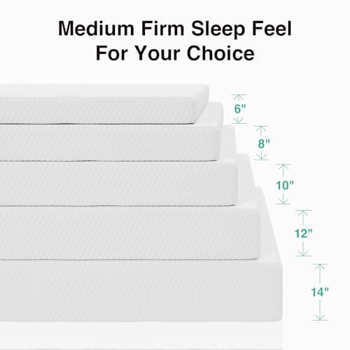 Novilla Queen Size Mattress 12 Inch, Queen Memory Foam Mattress with Breathable Comfort Layer & High-Density Base Foam for Pressure Relief & Contouring Support, Motion Isolation & Cooling Comfort 9