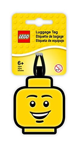 Lego Minifigures Bag Tag - Boy Face (51167), Silicone, Bag Charm, Backpack tag, Yellow