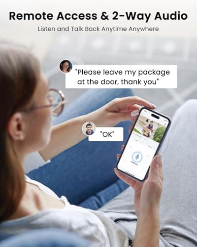 ANRAN 2K Solar Security Camera Outdoor Wireless, WiFi Camera Battery-Powered with 360° PTZ for Home Security, 3MP Color Night Vision, PIR Motion Detection, Two-Way Audio, Compatible with Alexa 5