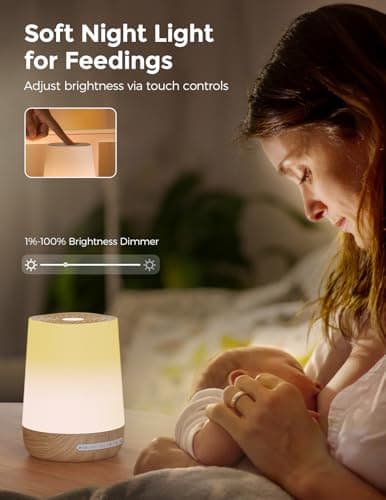 Momcozy Smart WiFi Baby Monitor with Camera and Audio & Momcozy White Noise Machine for Baby Sleeping with Night Light 5