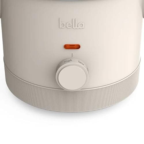 The-Bella 6-Quart Programmable Slow Cooker with Additional 2-Quart Slow Cooker, User-Friendly Design, High and Low Settings, Durable Steel Housing, Dishwasher Safe, Perfect for Main Dishes and Sides 7