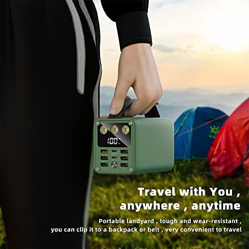 60000mAh High Capacity Power Bank Fast Charging 22.5W Max PD 3.0 20W Portable USB C Battery Packs with 7 Outputs & LCD Display Battery Bank for iPhone, Samsung, iPad ,Macbook & Outdoors Camping 6