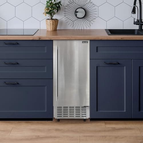 Newair 15" Undercounter Nugget Ice Maker, Pebble Ice Maker Producing 66 lbs. Daily, Built-in or Freestanding in Stainless Steel, Sonic Ice Makers for Home, Bar, Restaurant 9