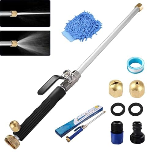 Jet Pressure Washer，2025 Upgraded 2-in-1 Jet Power Washer with 2 Jet Different Nozzle and Hose Quick Connectors for Car, Patio (Black)