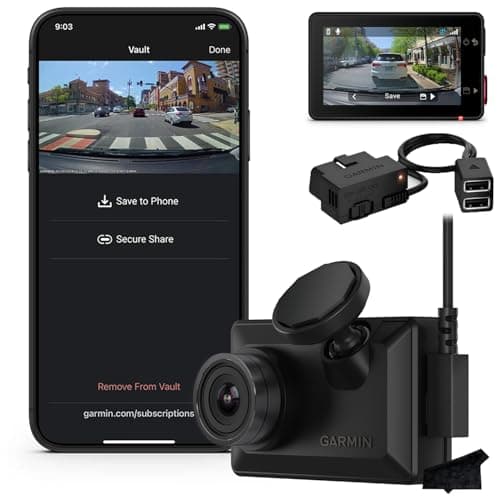 Garmin X310 Compact 4K Dash Cam with 140-degree FOV and Signature Series Constant Power Bundle