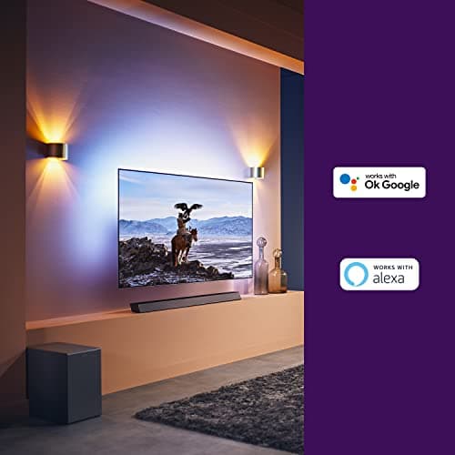 Philips B8905 Soundbar 3.1.2 with Wireless Subwoofer, Dolby Atmos, Compatible with DTS Play-Fi, Connects with Amazon Echo Devices and Voice Assistants, AirPlay 2 and BT Support, TAB8905,Black 6