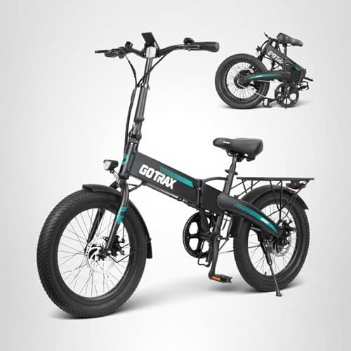 Gotrax R1 20" Folding Electric Bike with 40 Miles Range by 48V Battery, 20Mph Power by 350W, Weighs Only 45lbs, LCD Display & 5 Pedal-Assist Levels, Suitable for Leisure Riding&Commuting Black 10