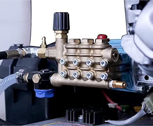 SIMPSON Cleaning Trailer-Mounted 4200 PSI Gas Pressure Washer, 4.0 GPM Gas Power Washer, Electric Start Honda Engine, Cold Water, 150-Gallon Water Tank, 100-ft. Hose, 49-State 8