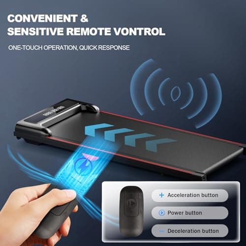 GORISE Walking Pad, Under Desk Treadmills for Home, Walking Pad with APP, Treadmills with Remote Control and LED Display, 3 in 1 Portable Walking Treadmill, Shock Absorption Design, 300 Lbs Capacity 7