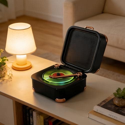 MiniLuxis Retro Bluetooth Speaker, Portable Mini Wireless Speaker with Clear Sound & Long Battery Life, Small Cute Desktop Speaker for Home, Bedroom, Office, Stylish Birthday Gift for Teens