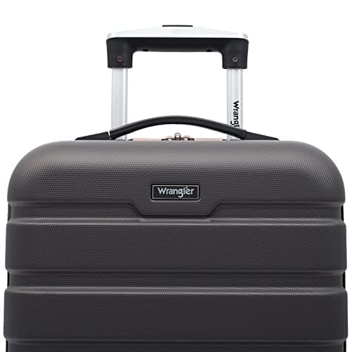 Wrangler 22" Hardside Spinner Carry-On Luggage, Charcoal 6