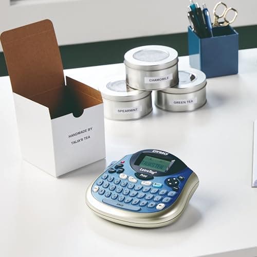 DYMO LetraTag Bundle, Handheld 100T Printer, Portable, QWERTY Keyboard, Includes 13ft Black on White Labels and 13ft Black on Clear Labels - Home Organization, Crafting, Labeling 4