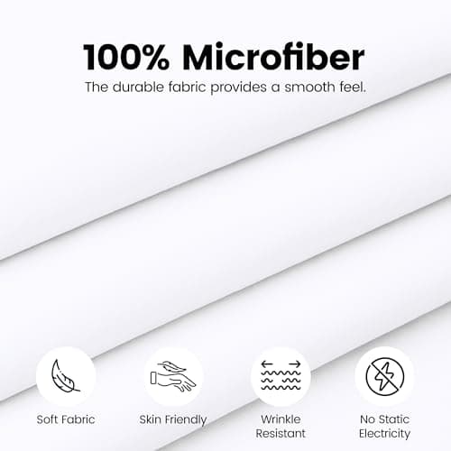 Utopia Bedding Queen Bed Skirt - Soft Quadruple Pleated Ruffle - Easy Fit with 16 Inch Tailored Drop - Hotel Quality, Shrinkage and Fade Resistant (Queen, White) 7