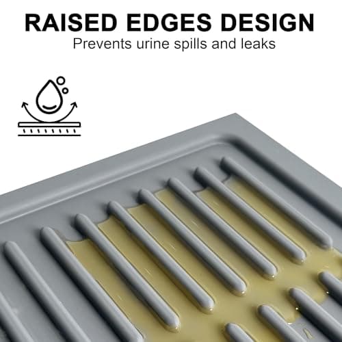 PetNova Silicone Cat Litter Mat with Deep Grooves - Waterproof & Easy-Rinse Design Traps Litter to Keep Floors Clean and Save You Cleaning Time 8