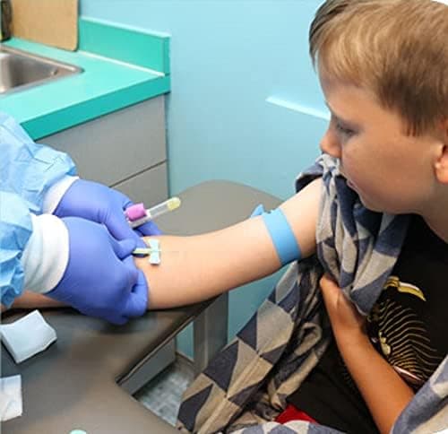 Helsevesen Comfortable Padded Blood Drawing Chair, Phlebotomy Chair with Adjustable Armrest (Gray.2309) 5