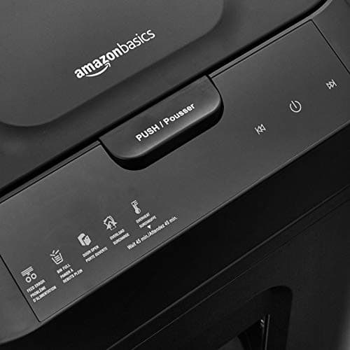 Amazon Basics 150 Sheet Autofeed Micro Cut Paper Credit Card Shredder for Security, Black 5