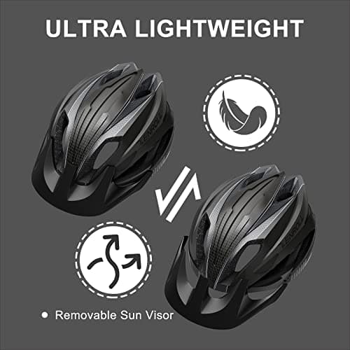 Zenroll Adult Bike Helmet Bicycle Helmets for Men Women Cycling with Detachable Visor Stylish Lightweight 5