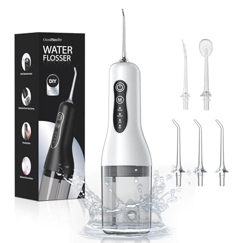 Portable Dental Water flosser, Oral irrigator, Water flosser for Home and Travel use, IPX7 Waterproof Design