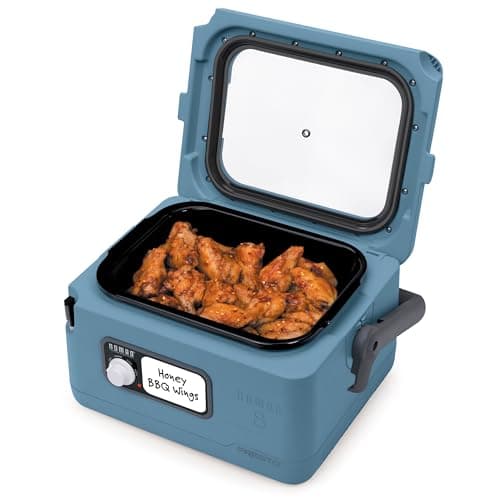 Presto 06017 8-Quart Nomad Traveling Slow Cooker, Blue 13